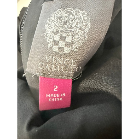 Vince Camuto Embellished Halter Jumpsuit Womens Black Excellent Formal Mesh Neck - Picture 11 of 13